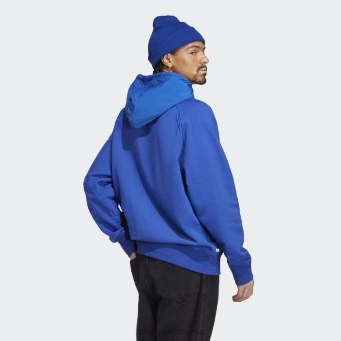 Adidas premium essentials crinkle nylon hanorac albastru bărbați albastru 2JBN5438