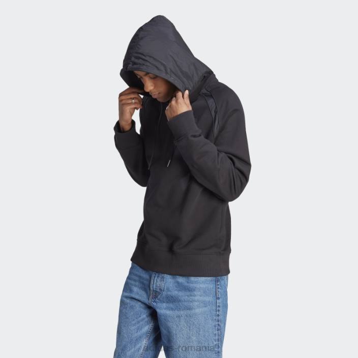 Adidas premium essentials crinkle nylon hanorac negru bărbați negru 2JBN5162