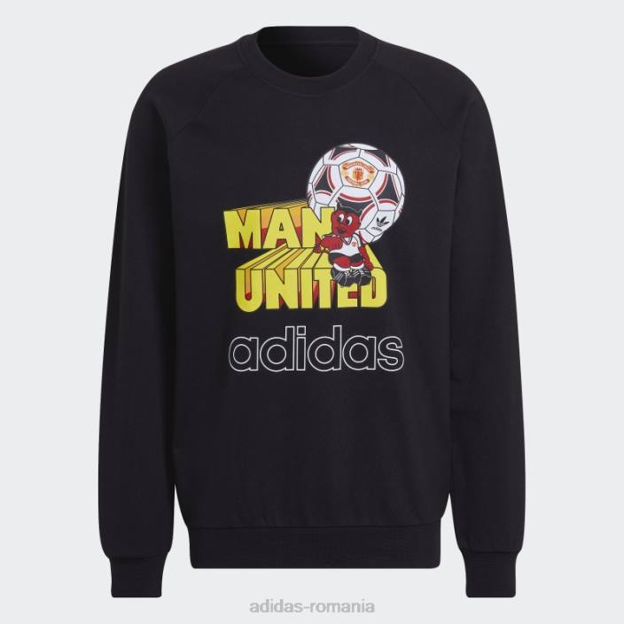 Adidas pulover negru manchester united grafic adidas bărbați negru 2JBN1515