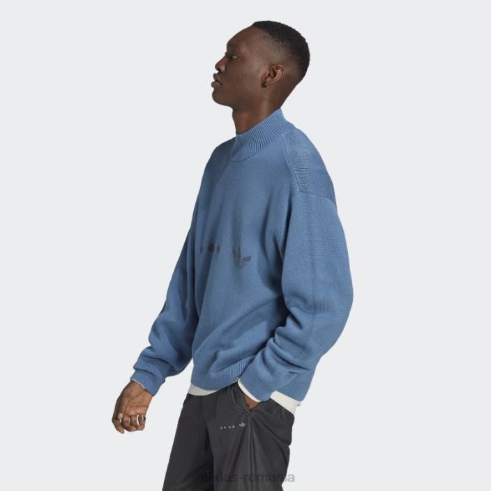 Adidas pulover tricotat reclaim alterat albastru bărbați albastru alterat 2JBN7171