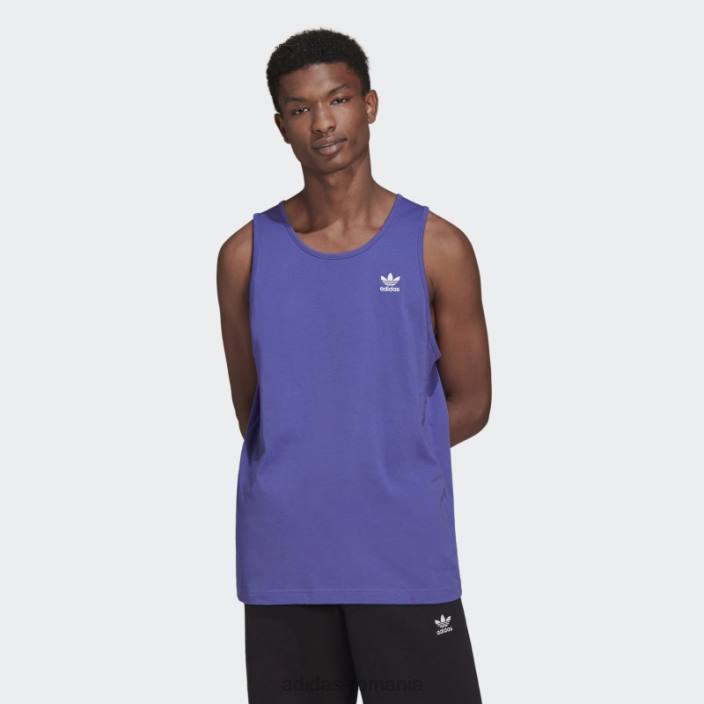 Adidas purple adicolor essentials trifoil tank top bărbați Violet 2JBN14609