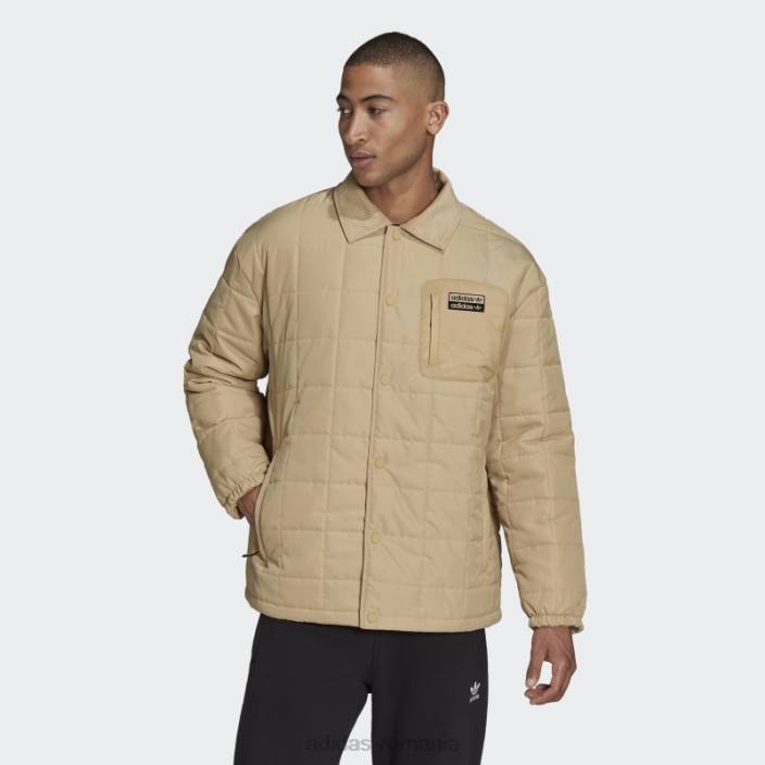 Adidas r.y.v. geacă antrenor căptușită ton bej bărbați ton bej 2JBN15068