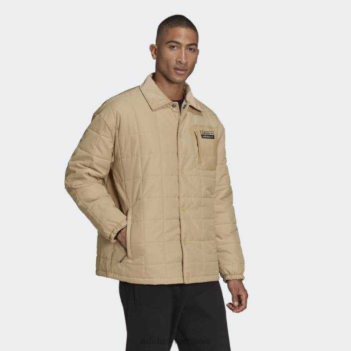 Adidas r.y.v. geacă antrenor căptușită ton bej bărbați ton bej 2JBN15068