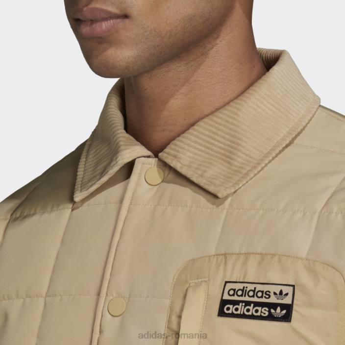Adidas r.y.v. geacă antrenor căptușită ton bej bărbați ton bej 2JBN15068