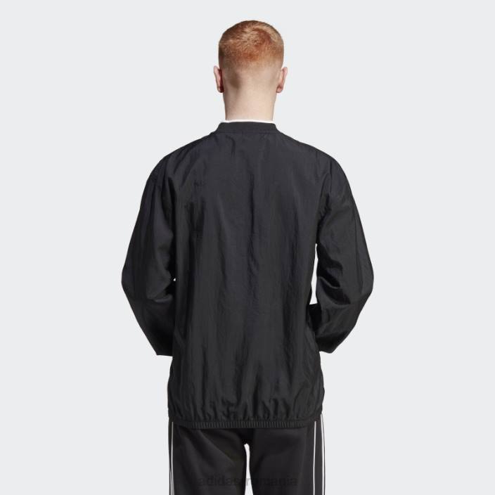 Adidas rekive țesut top cu mânecă lungă negru fashion bărbați alb negru 2JBN5702