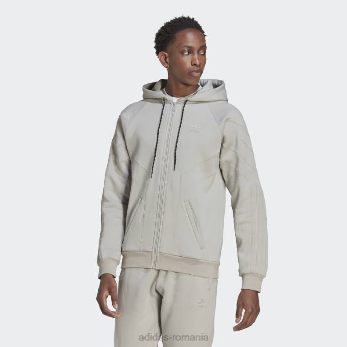Adidas rekive hanorac cu fermoar complet metal gri fashion bărbați gri metal 2JBN14855