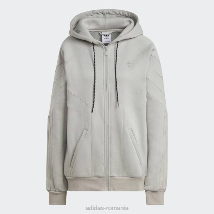 Adidas rekive hanorac cu fermoar complet metal gri fashion bărbați gri metal 2JBN14855