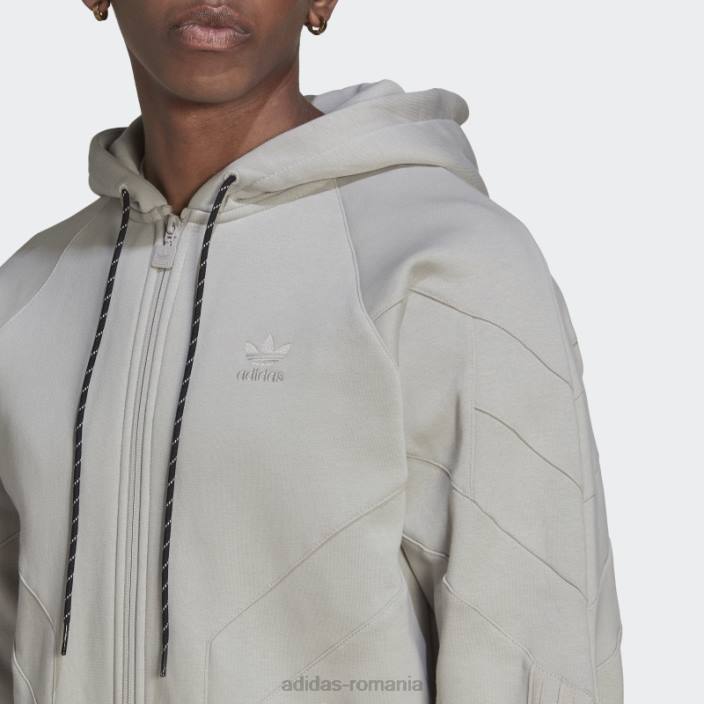 Adidas rekive hanorac cu fermoar complet metal gri fashion bărbați gri metal 2JBN14855