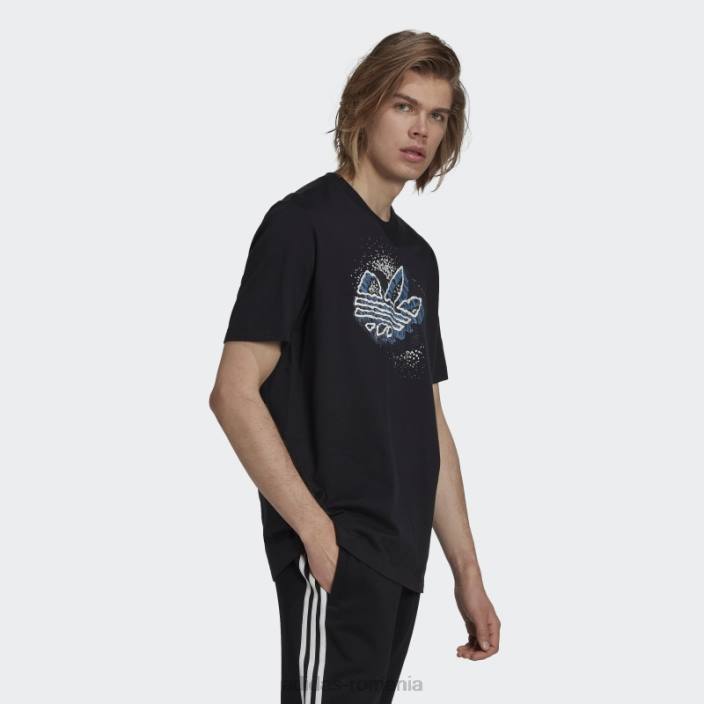 Adidas rekive speed trefoil tricou grafic fashion negru bărbați negru 2JBN15029