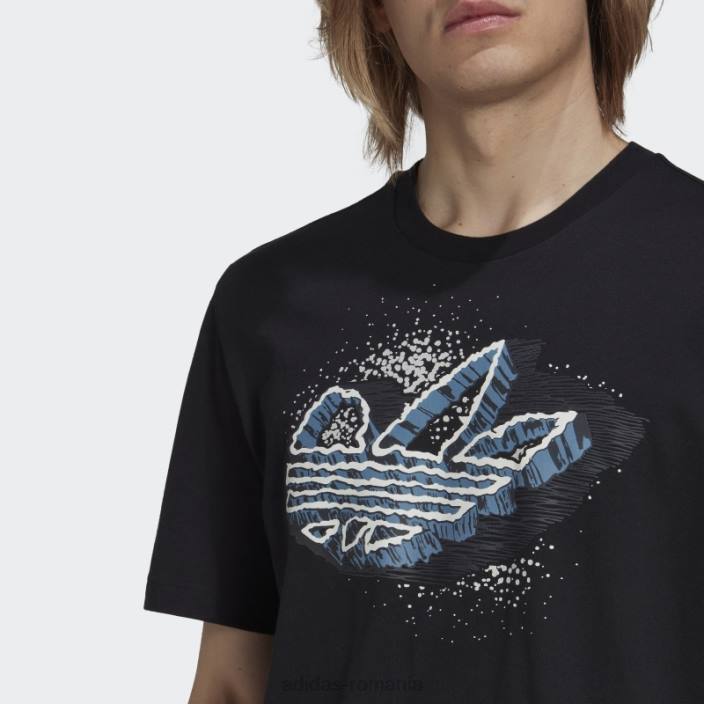 Adidas rekive speed trefoil tricou grafic fashion negru bărbați negru 2JBN15029