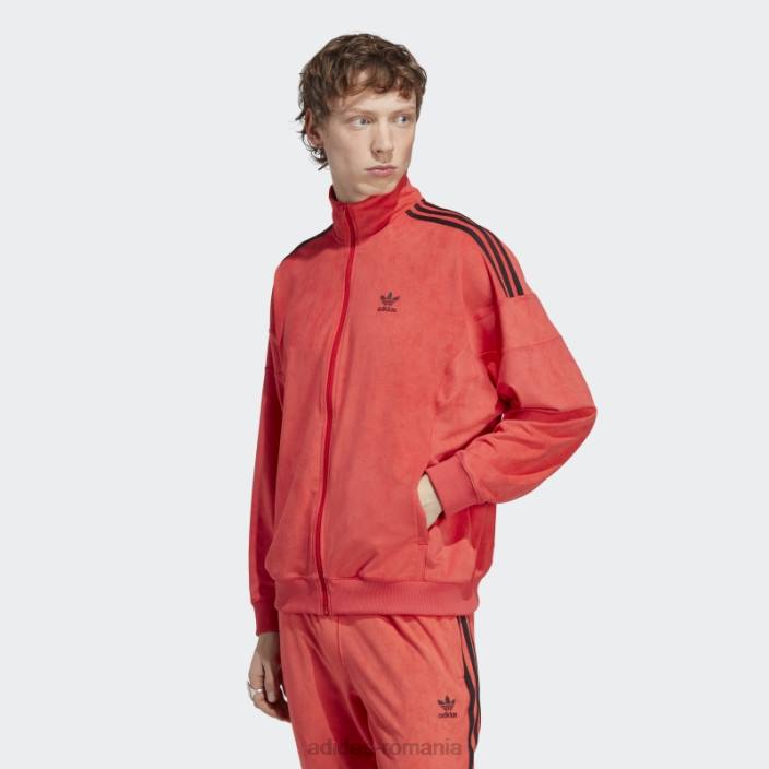 Adidas roșu adicolor classics jachetă de sport de pluș bărbați roșu 2JBN7186