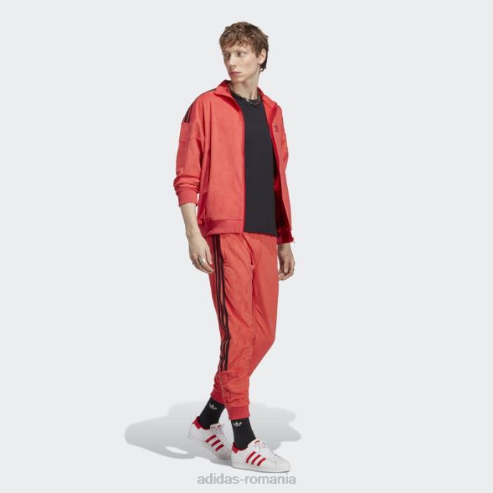 Adidas roșu adicolor classics jachetă de sport de pluș bărbați roșu 2JBN7186