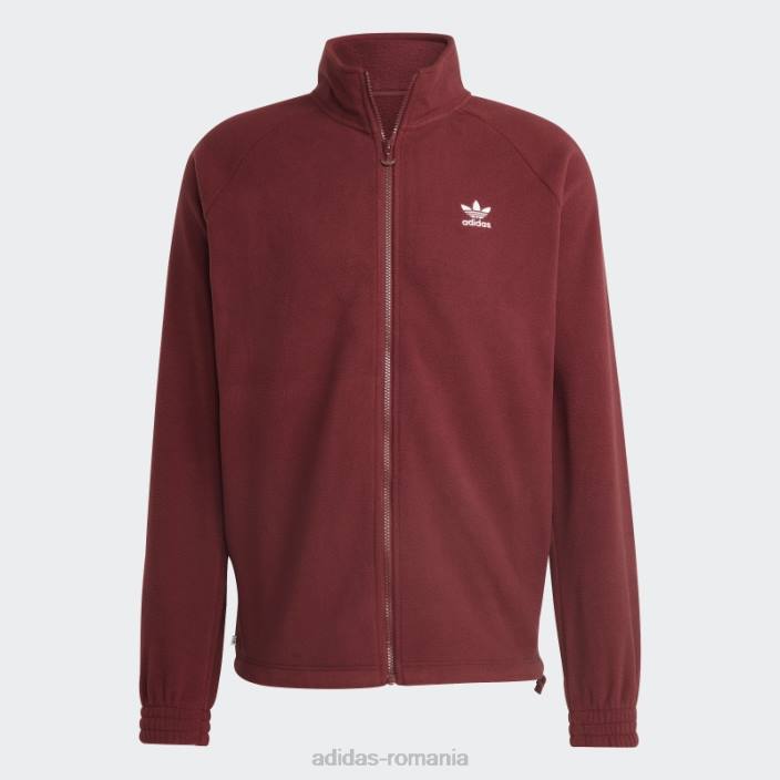 Adidas roșu adicolor classics trefoil teddy fleece jachetă bărbați roșu 2JBN5356