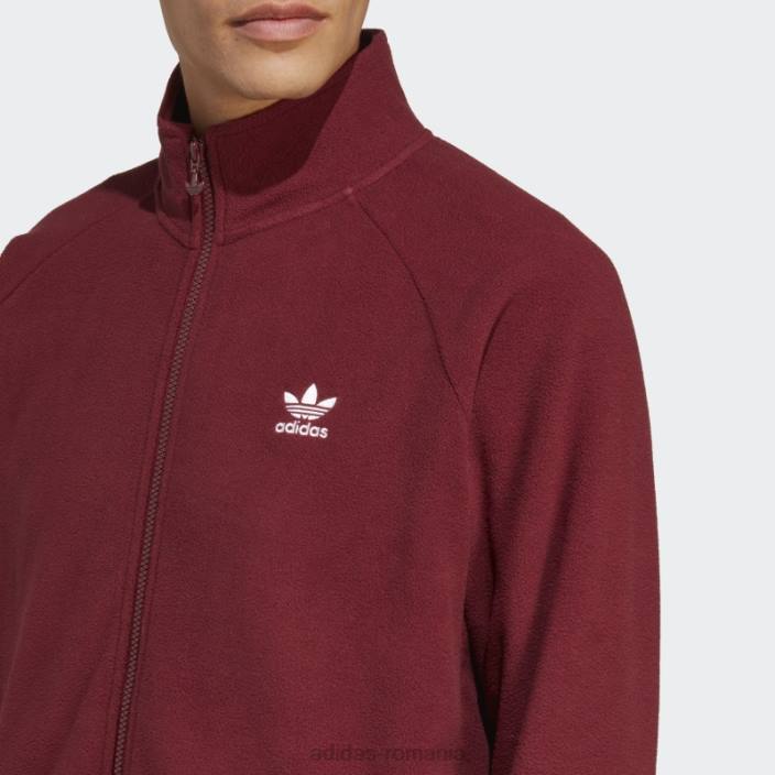 Adidas roșu adicolor classics trefoil teddy fleece jachetă bărbați roșu 2JBN5356