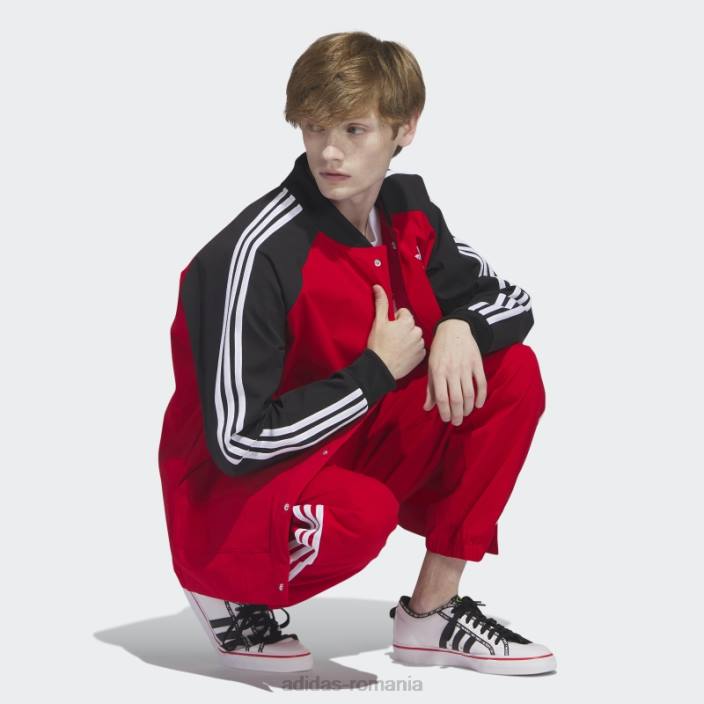 Adidas sacou țesut stacojiu bărbați stacojiu/negru 2JBN5264