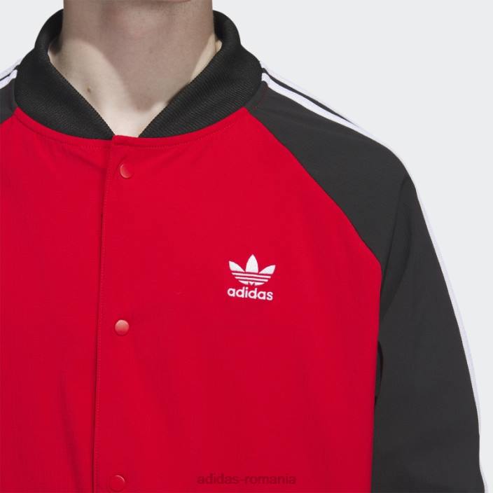 Adidas sacou țesut stacojiu bărbați stacojiu/negru 2JBN5264