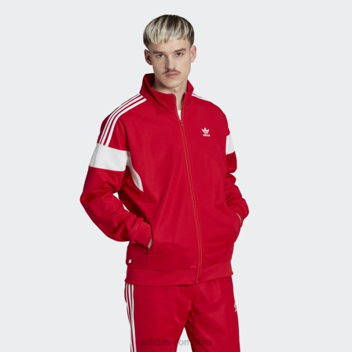 Adidas scarlet adicolor classics cu linie de croire top de sport bărbați stacojiu 2JBN13577