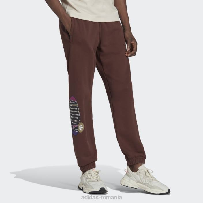 Adidas trefoil a33 joggers auburn bărbați castaniu 2JBN15122