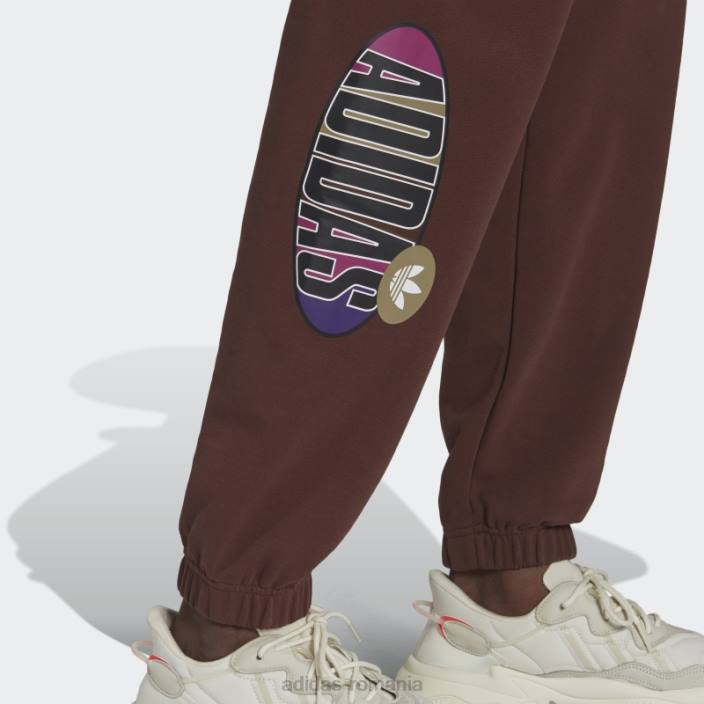 Adidas trefoil a33 joggers auburn bărbați castaniu 2JBN15122