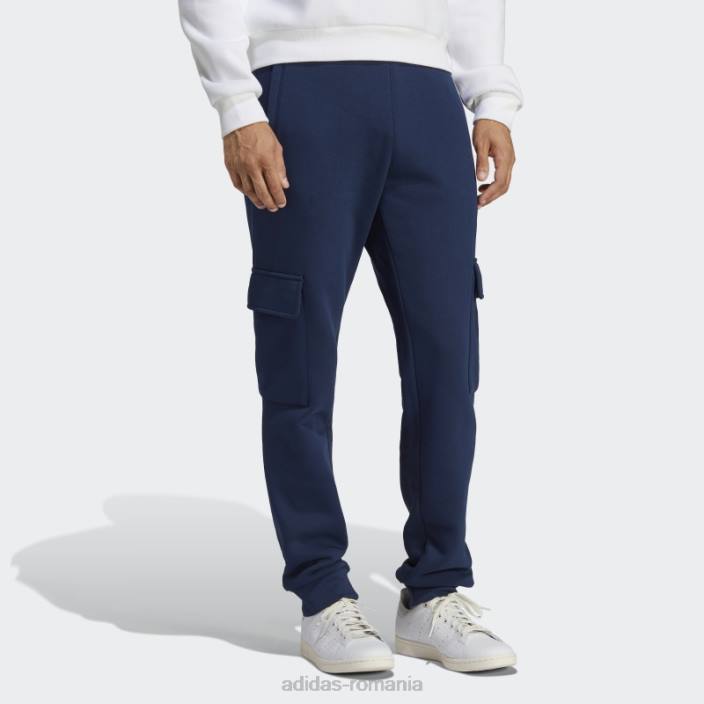 Adidas trefoil essentials pantaloni cargo night indigo bărbați indigo de noapte 2JBN5491