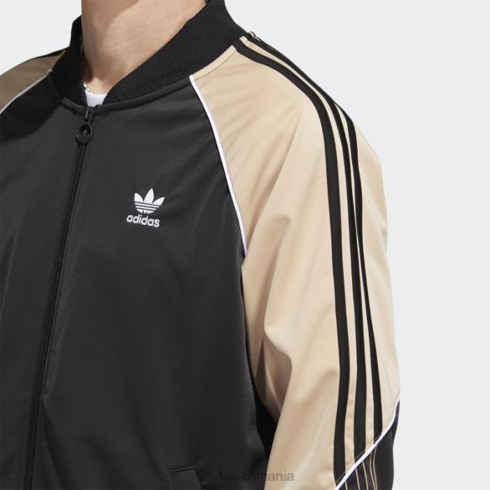 Adidas tricot sst track top negru adidas bărbați negru/bej/alb 2JBN14814