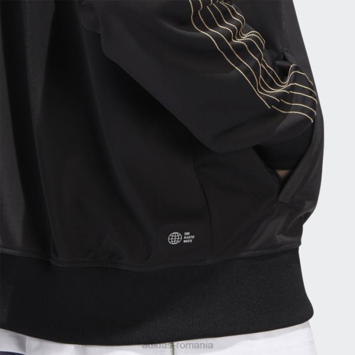 Adidas tricot sst track top negru adidas bărbați negru/bej/alb 2JBN14814