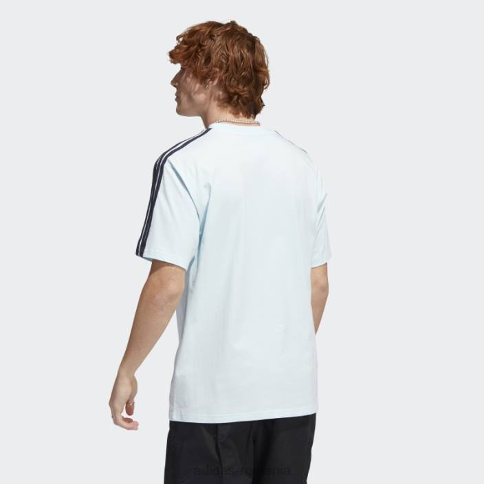 Adidas tricou 3 dungi original athletic club albastru bărbați cerneală albastră 2JBN14917
