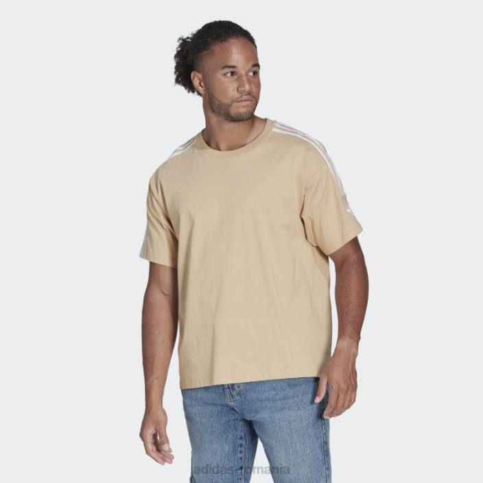 Adidas tricou adicolor bej parley (neutru de gen) bărbați bej 2JBN7264