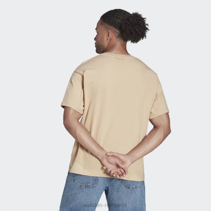 Adidas tricou adicolor bej parley (neutru de gen) bărbați bej 2JBN7264