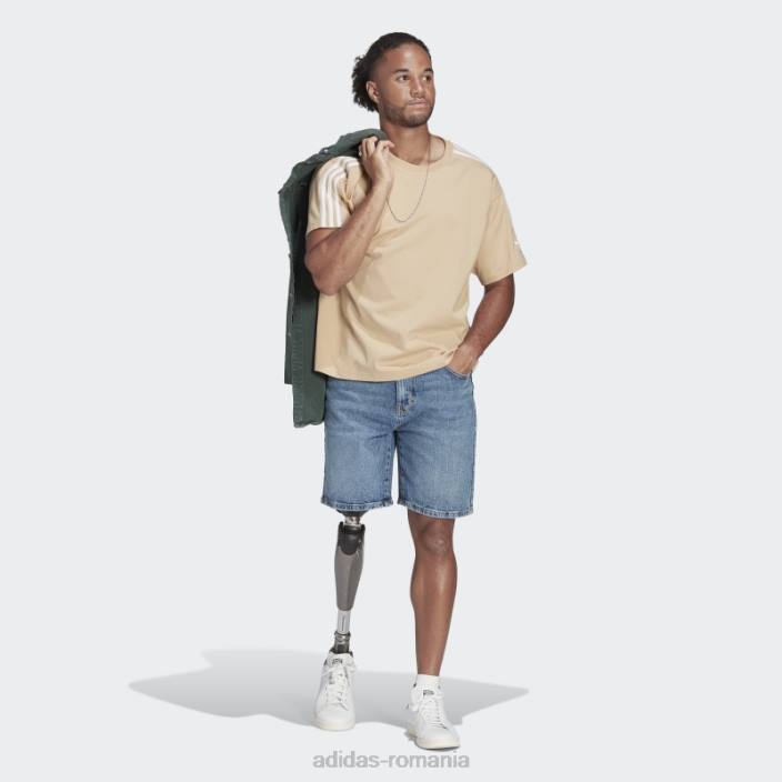 Adidas tricou adicolor bej parley (neutru de gen) bărbați bej 2JBN7264
