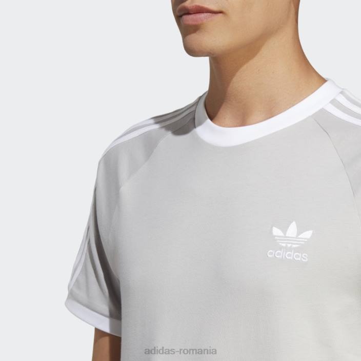 Adidas tricou adicolor classics cu 3 dungi gri bărbați gri 2JBN13189