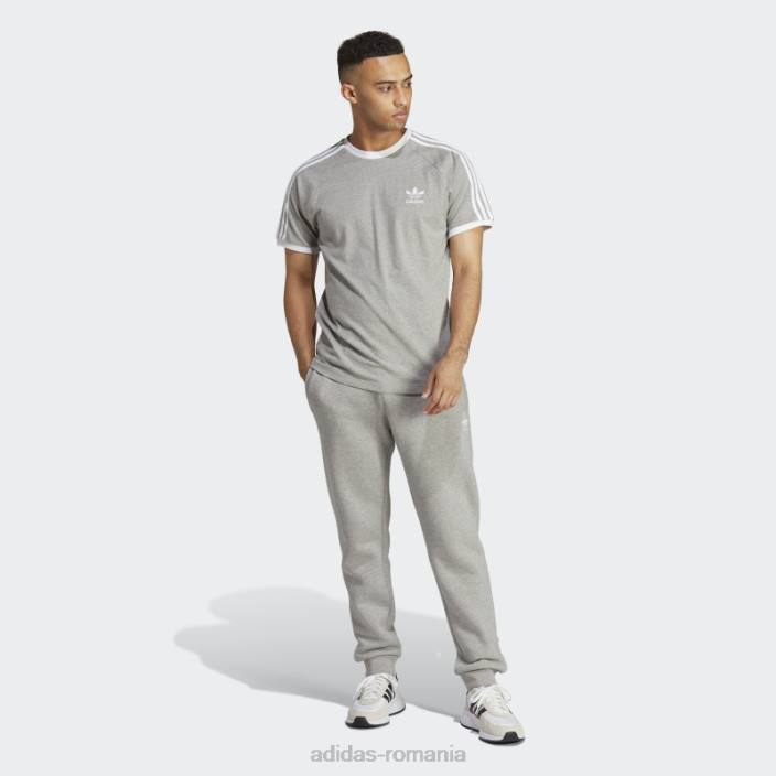 Adidas tricou adicolor classics cu 3 dungi gri mediu bărbați gri mediu 2JBN13106