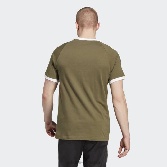 Adidas tricou adicolor classics cu 3 dungi olive bărbați măsline 2JBN14480