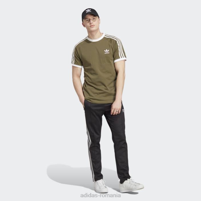 Adidas tricou adicolor classics cu 3 dungi olive bărbați măsline 2JBN14480