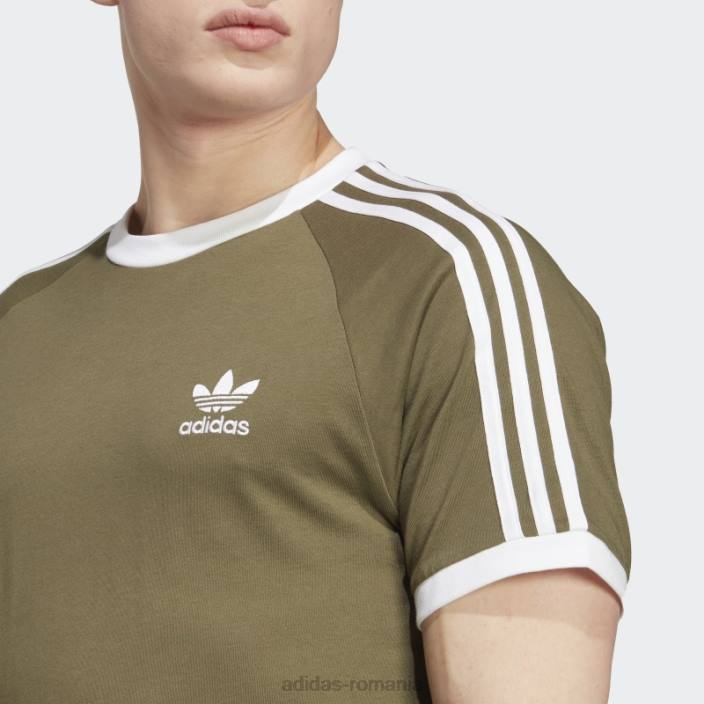 Adidas tricou adicolor classics cu 3 dungi olive bărbați măsline 2JBN14480