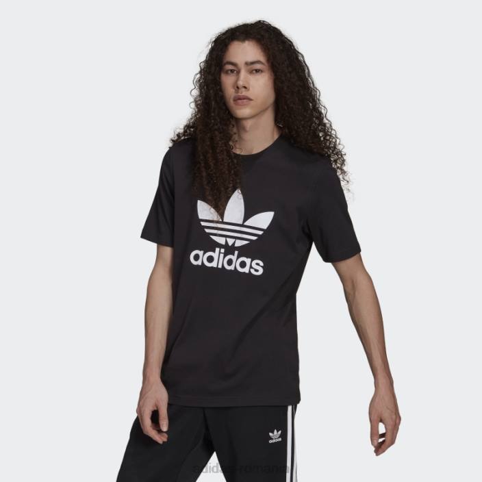 Adidas tricou adicolor classics trefoil alb bărbați alb negru 2JBN1284