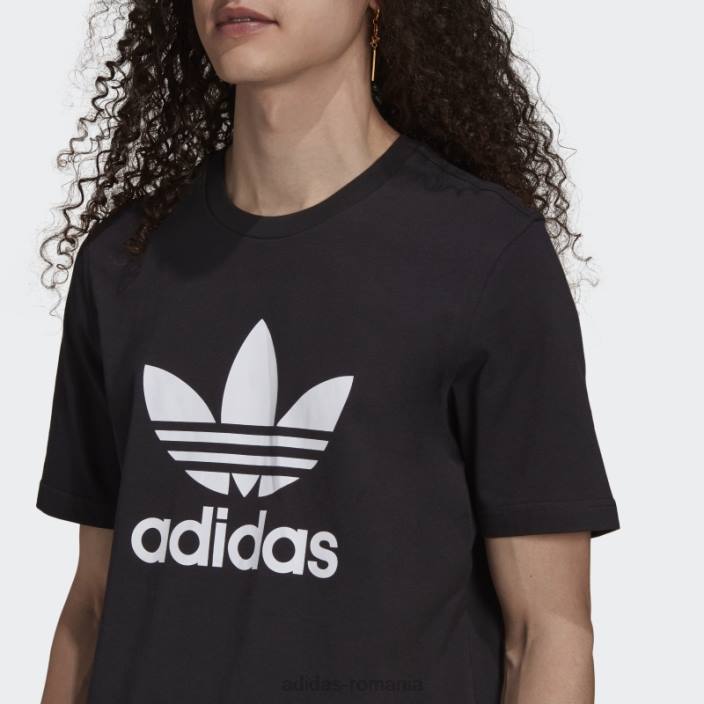 Adidas tricou adicolor classics trefoil alb bărbați alb negru 2JBN1284