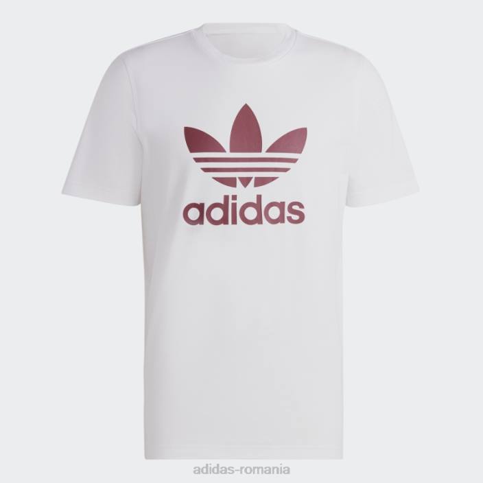 Adidas tricou adicolor classics trefoil roșu bărbați alb roșu 2JBN6187