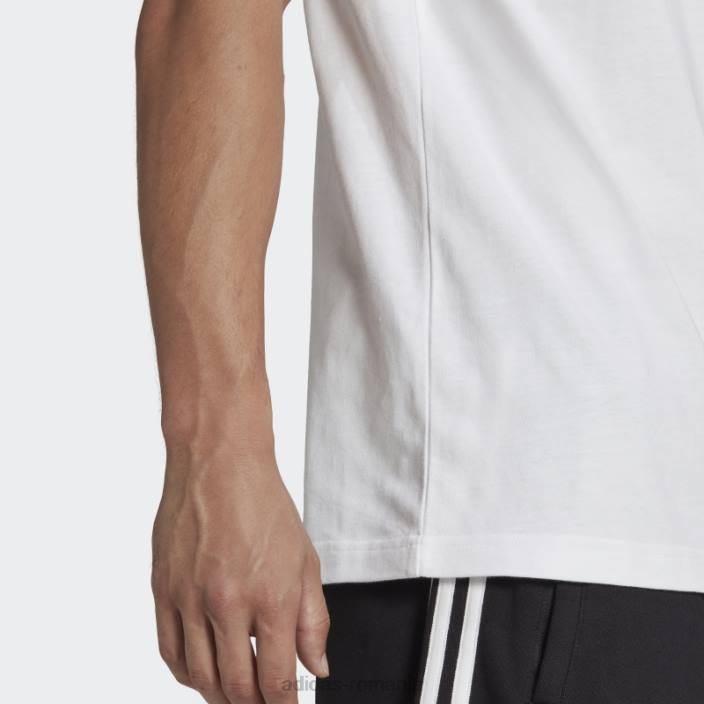 Adidas tricou adicolor classics trefoil roșu bărbați alb roșu 2JBN6187