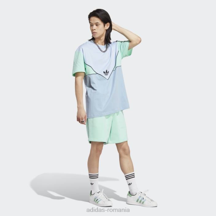 Adidas tricou adicolor sezonier albastru zori bărbați albastru zori/cer ambiental/verde 2JBN14468