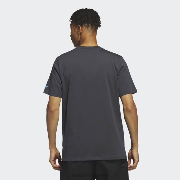 Adidas tricou adidas cu grafic shmoofoil bărbați carbon/albastru 2JBN13209