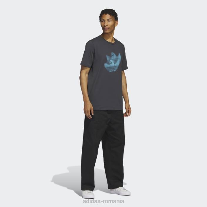 Adidas tricou adidas cu grafic shmoofoil bărbați carbon/albastru 2JBN13209