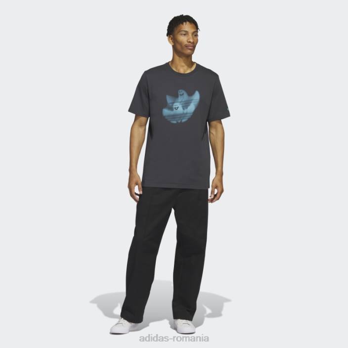 Adidas tricou adidas cu grafic shmoofoil bărbați carbon/albastru 2JBN13209