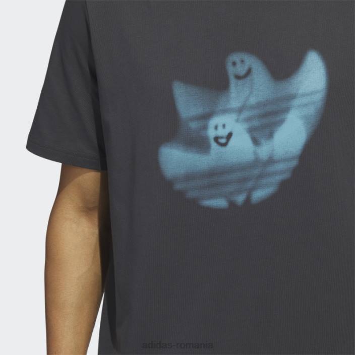 Adidas tricou adidas cu grafic shmoofoil bărbați carbon/albastru 2JBN13209