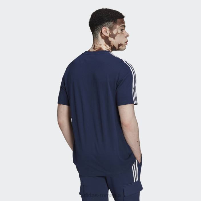 Adidas tricou adidas indigo de noapte bărbați noapte indigo/alb 2JBN6525