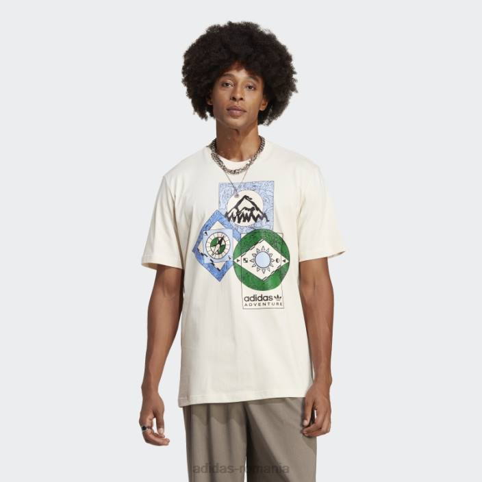Adidas tricou adventure fc fashion white bărbați alb 2JBN794