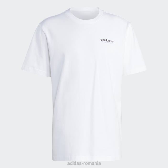 Adidas tricou alb de aventură cu spatele muntelui bărbați alb 2JBN15201