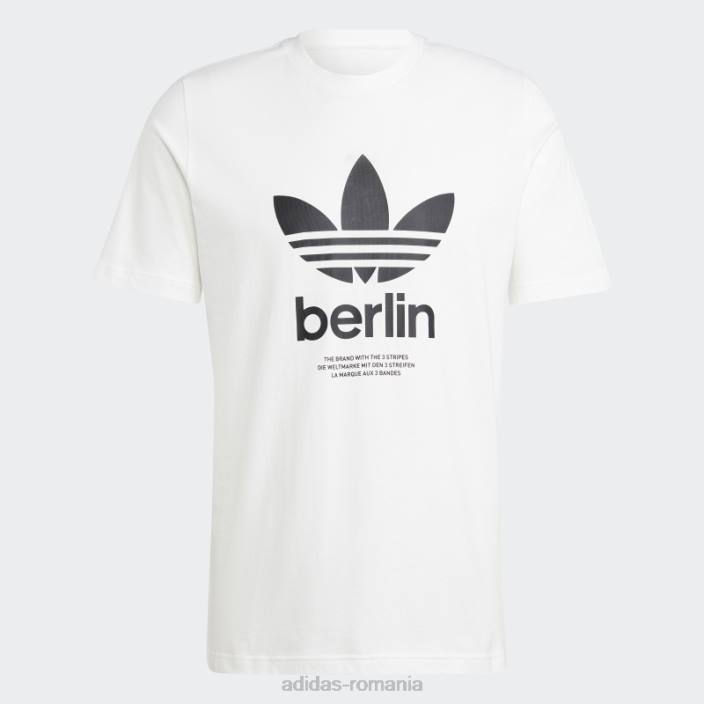 Adidas tricou alb icone berlin city originals adidas bărbați alb 2JBN13599