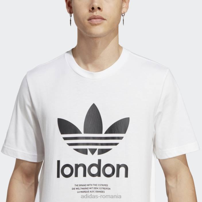 Adidas tricou alb icone london city originals bărbați alb 2JBN13252