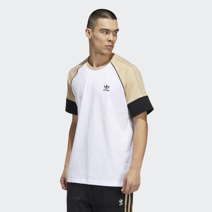 Adidas tricou alb sst adidas bărbați alb/bej/negru 2JBN15135